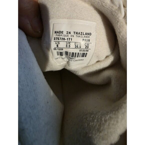 Nike AIR Mid Rise Boots - Womens SIZE 6 - White/Gold Winter Snow Boots - Picture 9 of 9